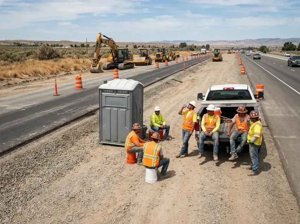 highway-road-construction-crew-007 — frequently asked questions, Porta Potty and Restroom Rentals in Hampton, IA